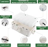 Restmo Large Outdoor Electrical Box with Transparent Lid IP54 Weatherproof 12.6 view 3