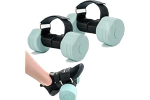 SERICHAMK Feet Dumbbell Attachment, Tibialis Trainer Ankle Straps for Feet Weight Lifting Shin Splint, Hamstring Curls, Leg Curl Attachment at Home Gym Equipment