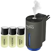 KESOCI Smart Car Air Freshener: Revolutionary Smart Car Diffuser Vent Clip with 3 Exclusive 10 ml Fragrances (Fresh Essence Collection)