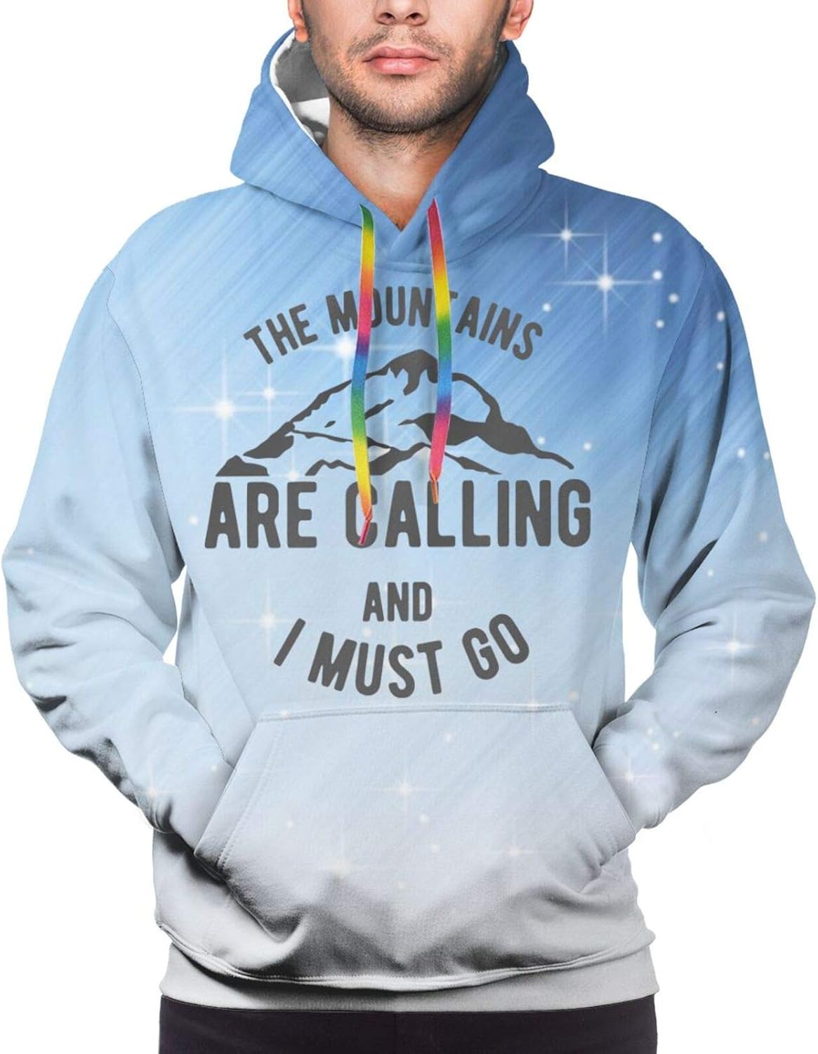 The Mountains are Calling and I Must Go Hoodie Men's Hooded