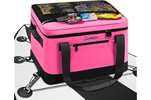 doksmeria Paddle Board Cooler Waterproof, Super Capacity SUP Paddleboard Deck Cooler with Shoulder Strap & 6 Elastic Rope Clips, Paddle Board Accessories Bag for Stand Up Paddleboard and Kayak