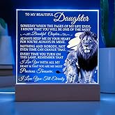 To My Beautiful Daughter Acrylic Plaque, Heartfelt Keepsake Gift for Daughter, Sentimental Decorative Display, Unique Birthday Christmas Gift Idea