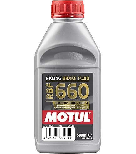 Amazon.com: Motul RBF 660 - Racing DOT 4 Brake Fluid 500ml (Pack