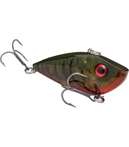 Strike King Red Eyed Shad Fishing Lure - Chartreuse Shad Color, 1-Piece Crankbait