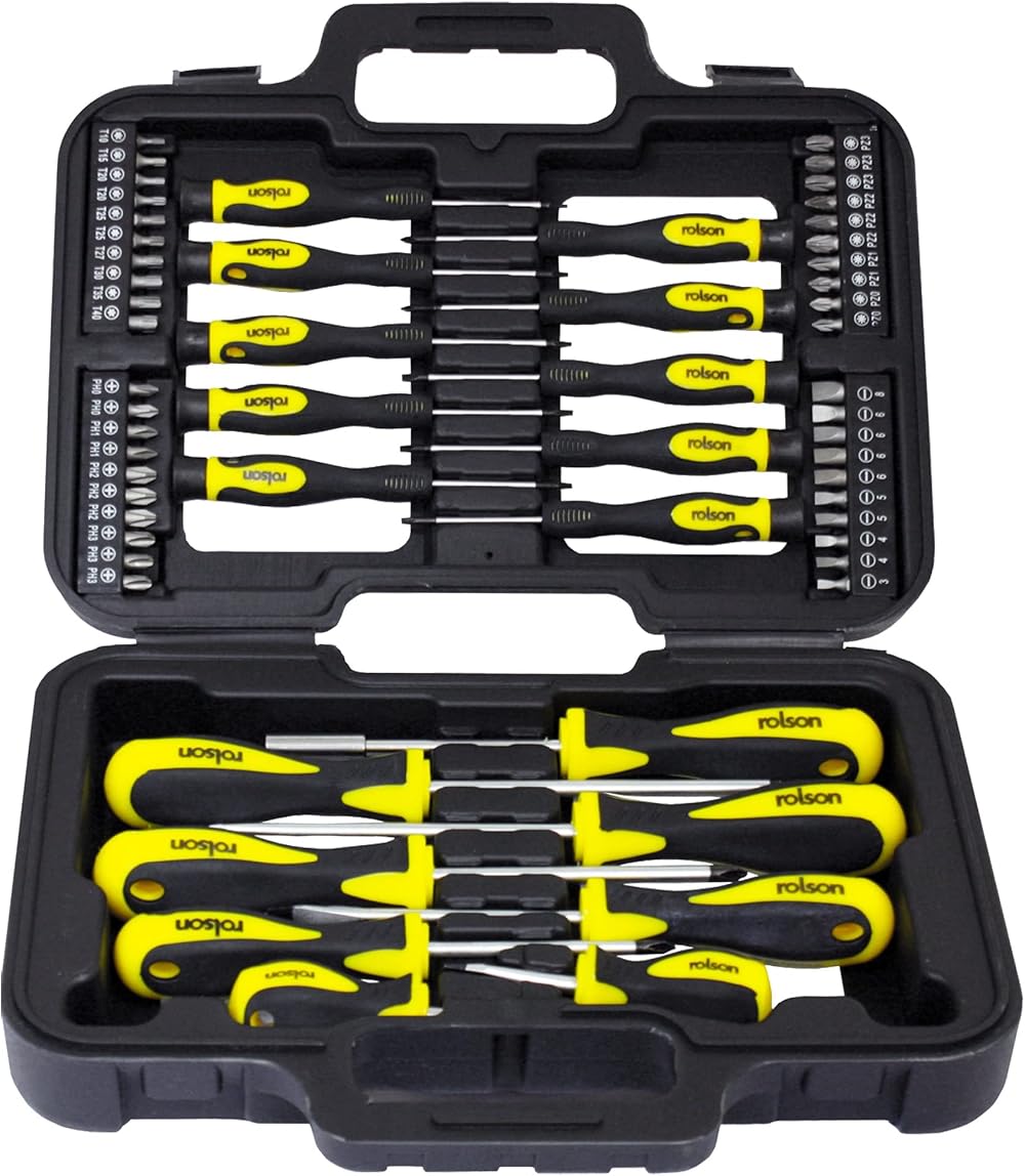 Rolson 28882 58 Piece Screwdriver Set