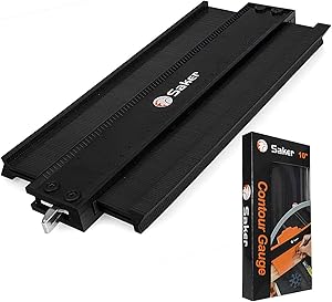 Saker Contour Gauge Profile Tool- Adjustable Lock-Precisely Copy Irregular Shape Duplicator - Must Have Tool for DIY Handyman, Construction (10INCH)