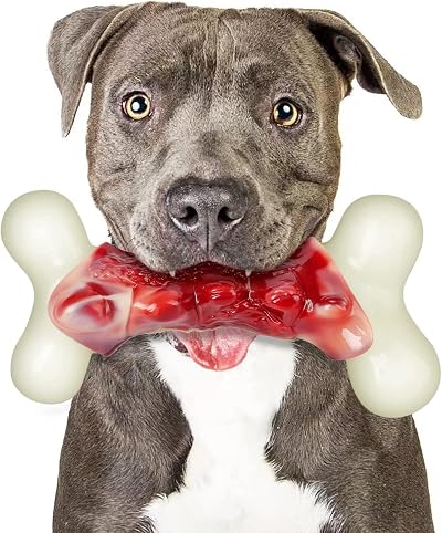 2TRUL Indestructible Dog Toy for Aggressive Chewers Bacon Flavor