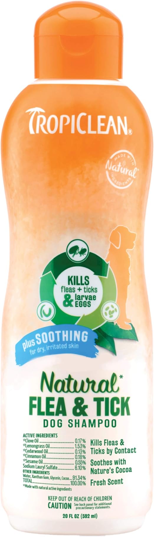 tropiclean natural flea and tick shampoo