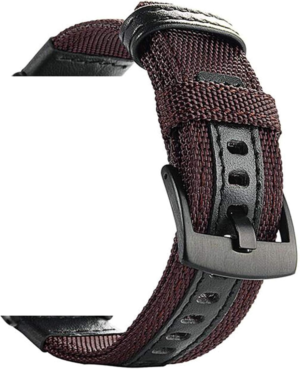 20mm 22mm Bracelet en Nylon Cuir Bracelet étanche MontreBracelet de