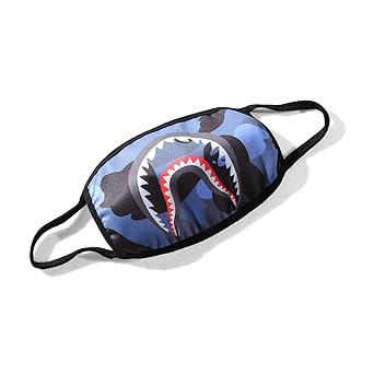 sissiren Unisex Haizähne Mundschutz Maske Kälteschutz Gesichtsmaske