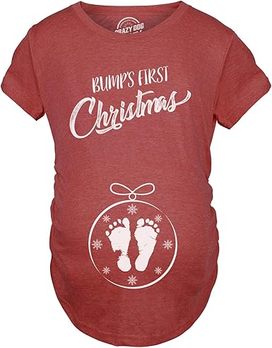 baby bump first christmas ornament