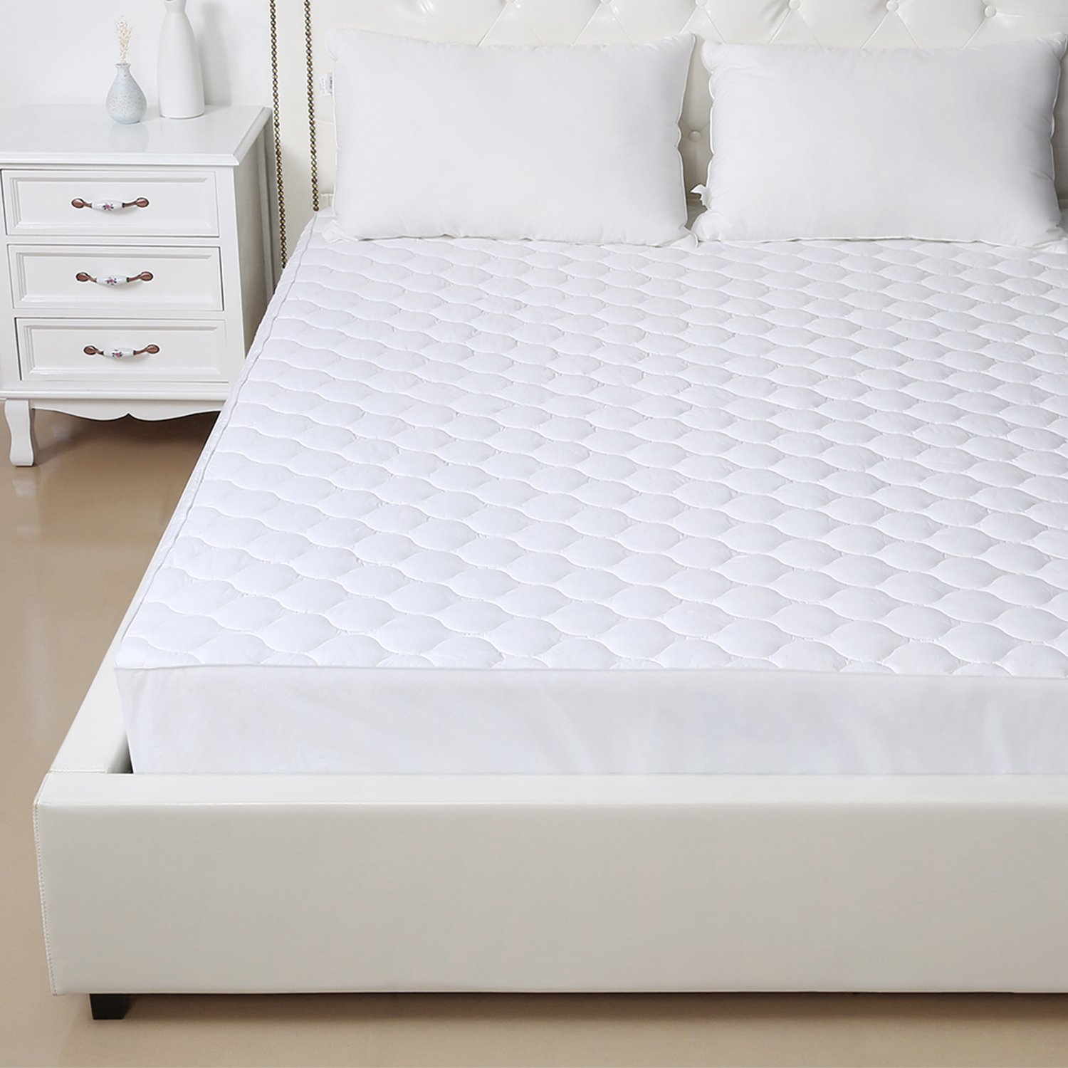 HOMFY Quilted Mattress Pad Queen, Cotton Mattress Cover with Deep Pocket 18, B.. 608065559954 eBay