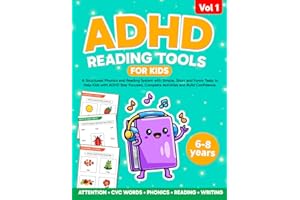 ADHD Reading Workbook for Kids. A Structured Phonics and Reading System with Simple, Short and Funny Tasks to Help Kids with 