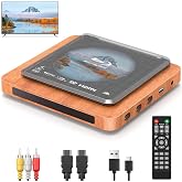 Blu-ray Player with HDMI/AV Cables &amp; Remote, Dolby Audio/DTS 1080P | Plays Blu-ray A1, DVDs Region 1 (PAL) Support USB, Retro Design, Includes Remote &amp; Cables