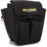 Dirty Rigger Tech Pouch V2 Tool Bag with Rugged Extra Strong Nylon Pockets - Black
