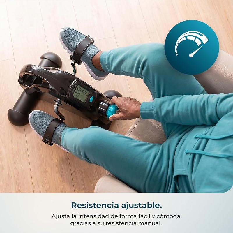 Pedales Estáticos Drumfit Cycle Compact Neo. Compacto, Niveles de Resistencia Regulables Manualmente, Funcionamiento Sencillo e Intuitivo, Pantalla LCD, Peso Máximo 100 Kg