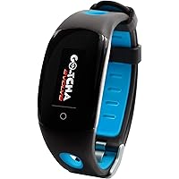 Go-tcha Evolve (Go-tcha 2) LED-Touch Wristband Watch for Pokemon Go with Auto Catch and Auto Spin - Black/Blue