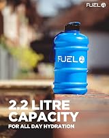 Fuel24 Jug 2.2L Water Bottle Flex Material Leakproof Pop or Straw Cap view 5