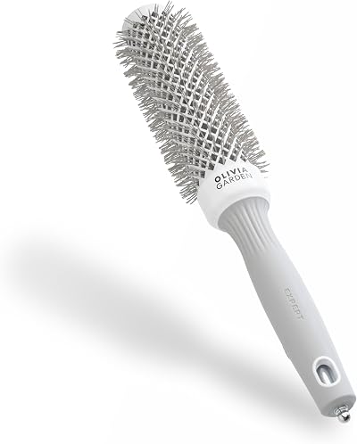 Olivia Garden Expert Blowout Speed White Grey 35 Ceramic Round Brush