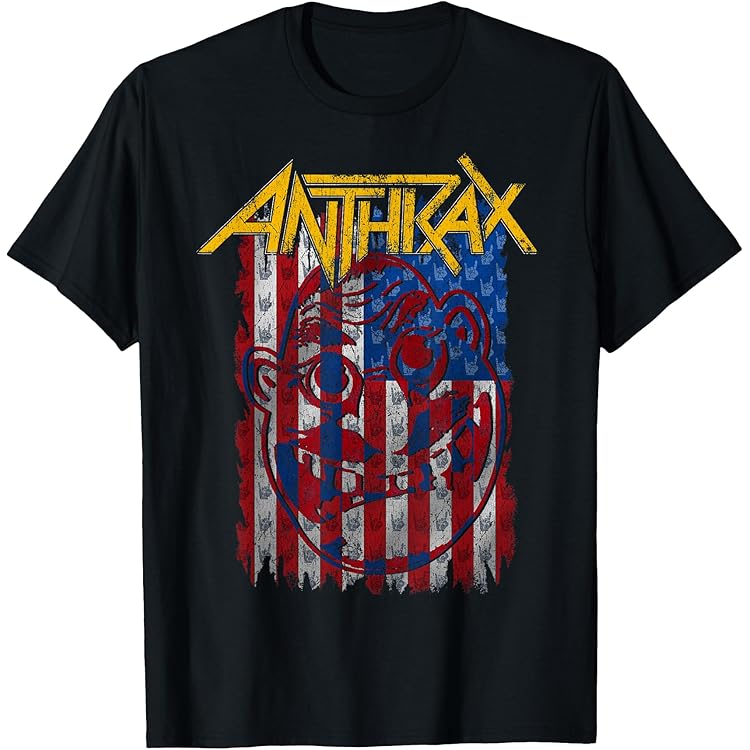 Amazon.com: Anthrax Men's No Frills T-Shirt Black Small