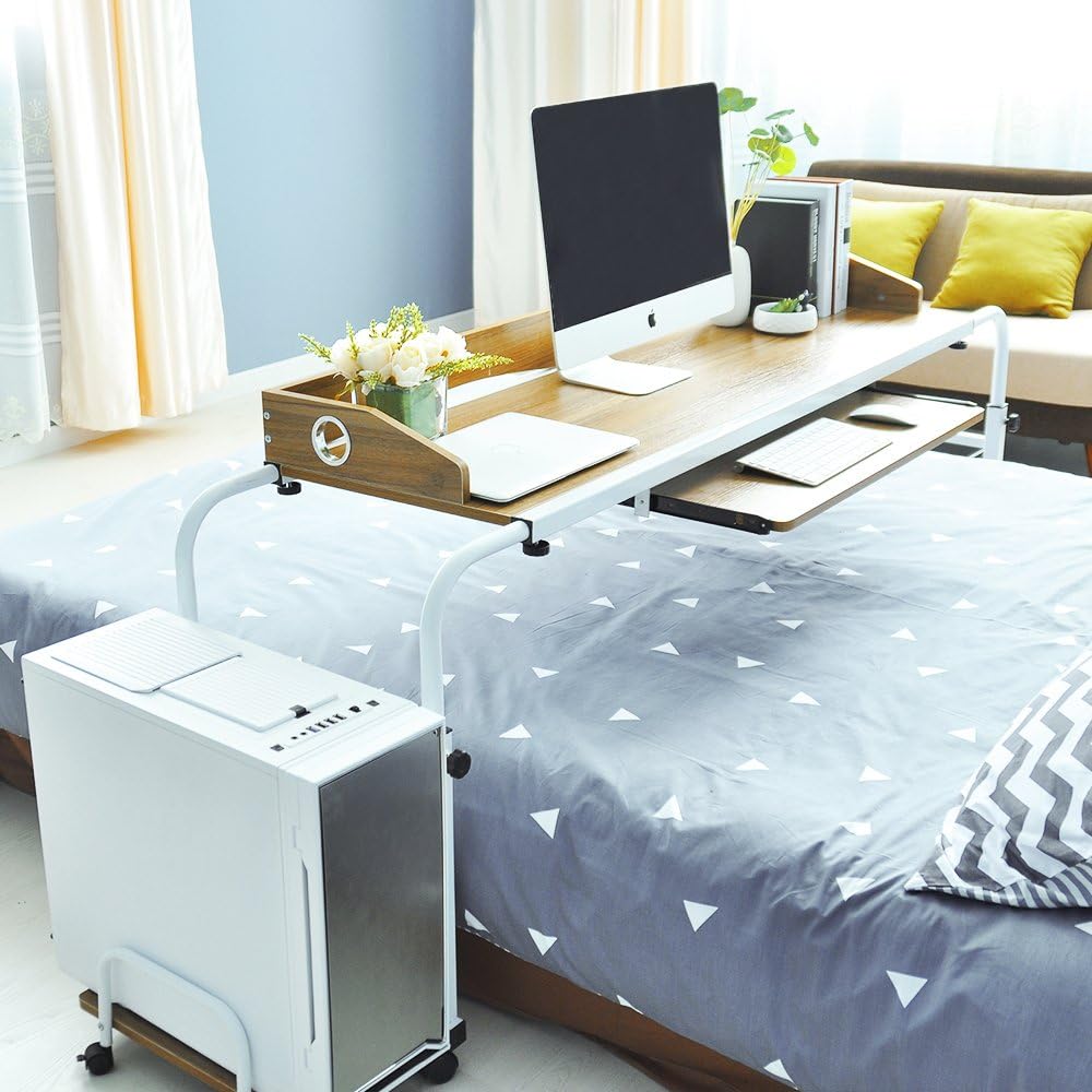 sogesfurniture Computertafel, 100 cm, bureau, werktafel, bureau, pc, laptop, tafel, eettafel voor thuis, kantoor, slaapkamer, eenvoudige montage, eiken