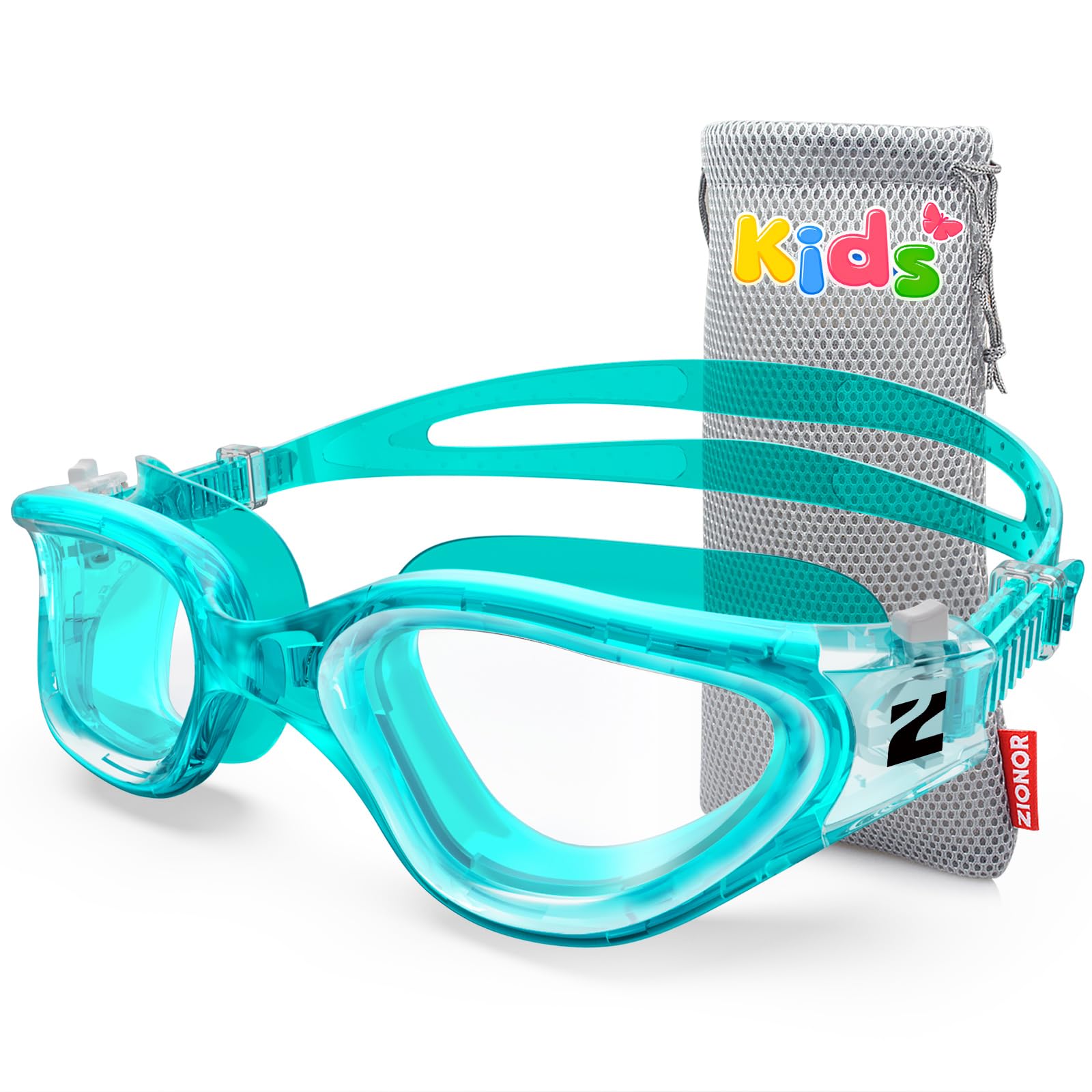 Photo 1 of ZIONOR Kids Swim Goggles, G1MINI SE Anti-Fog Swimming Goggles for Kid Child 6-14