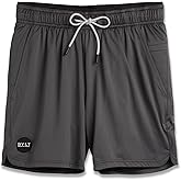 BYLT Men's Linered Trainer Short - Quick Dry Workout Shorts for Men, Drawstring Waistband - Lightweight Polyester & Spandex