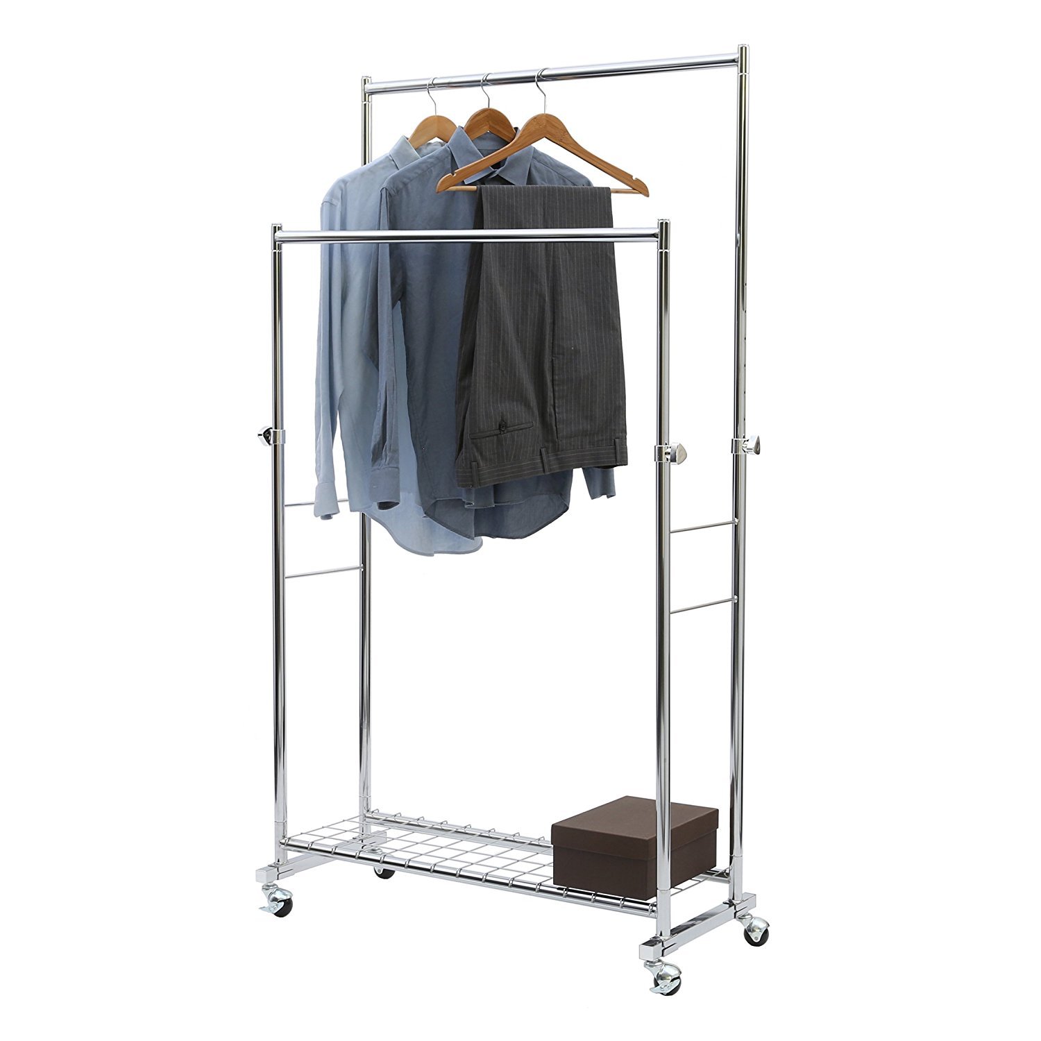 Seville Classics Commercial Double Rod Garment Rack eBay