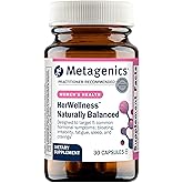 Metagenics HerWellness Naturally Balanced - Women's Hormone Support with Saffron, Licorice Root, Vitamin B6 & Chromium - Supports Bloating, Mood, Stress, Sleep & Energy - Gluten-Free - 30 Capsules