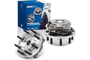 Detroit Axle - 2 Front Wheel Bearing Hubs for 2014-2018 Ram 2500, 2013-2018 Ram 3500, 2015 2016 2017, Pair Wheel Bearing and 