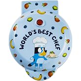 Uncanny Brands Bluey Mini Waffle Maker &ndash; Fun Character Waffles &ndash; Easy to Use and Clean