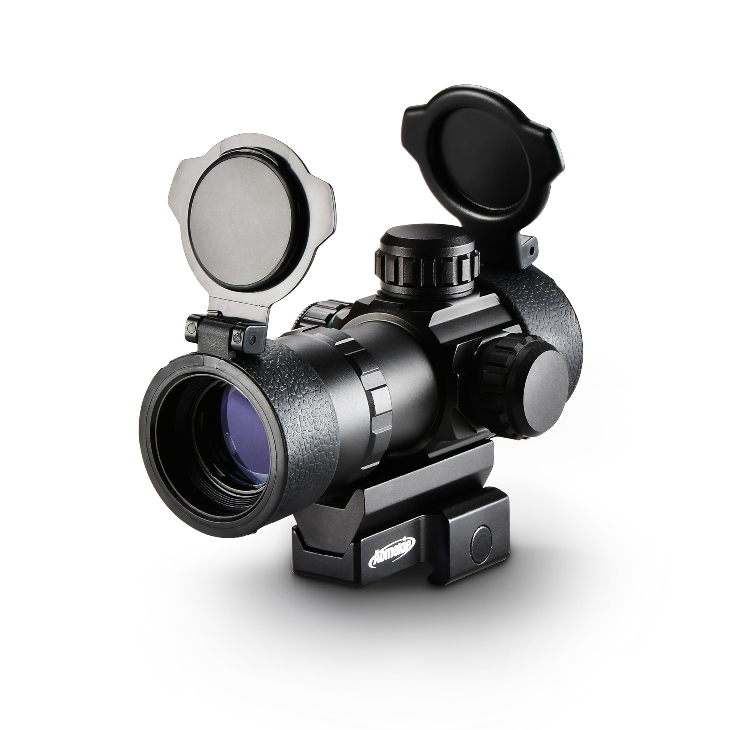 Aomekie Red/Green Dot Sight Airsoft Multi-brightness settings Rifle Scope with 20mm/22mm Picatinny Rail Mount and Flip up Lens Cover Rifle Scope