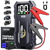 Jump Starter, 7000A 26800mAh Jump Starter Battery Pack, Car Jump Starter Battery Pack for up to All Gas and 10.0L Diesel Engines with LED Display, LED Light, Power Bank with Type C Port