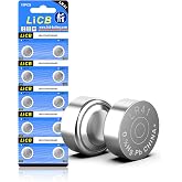 LiCB 10 Pack LR41 AG3 392 384 Battery,Long-Lasting &amp; Leak-Proof,High Capacity 1.5V LR41 Coin &amp; Button Cell Batteries for Digital Thermometer Ornament Hearing Aid Led Watch