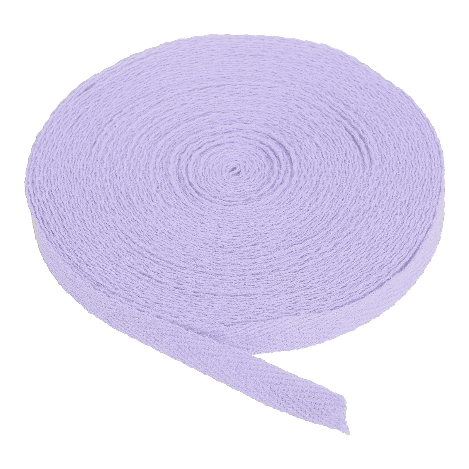 PATIKIL Cotton Twill Tape 10mm(3/8") 10 Yards 100% Cotton Ribbon Bias Binding Tape Herringbone Webbing Trim for Sewing Gift Wrapping Craft DIY Light Purple