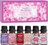 SALKIN Essential Oils Set 6 x 10 ml Lavender Rose Jasmine Cherry Blossom