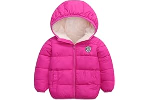 Vmterliya Winter Coats for Toddler Kids Infants Baby Boys Girls Light Puffer Warm Thick Hooded Down Jacket for 2-7 Years
