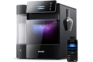 GoveeLife Smart Nugget Ice Maker Pro, 60lbs Daily, 6-Minute First Ice, 40dB Ultra-Quiet with AI NoiseGuard, App & Voice Control, Self-Clean, 3.5lbs Basket & Dual Water Tanks, for Home Kitchen, Party