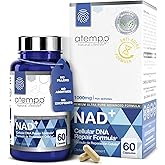 NAD+ Supplement 1000 mg High Absorption – Supports Energy, Cellular Health, Brain Function, and Healthy Aging – Pure NAD Formula with 60 Capsules