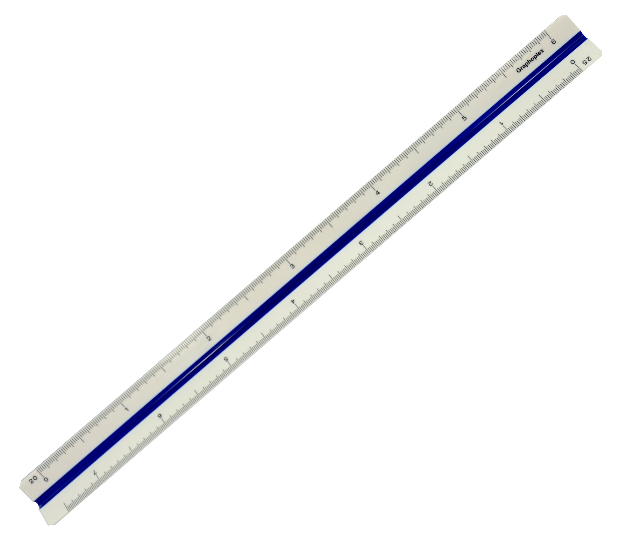 Graphoplex Kutch ME.370C Triangular Reduction Ruler 30 cm 30 cm Transparent