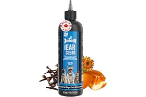 Dogz & Dudez Ear Cleaner for Dogs & Cats, Gentle Formula with Odor Control, Itch Relief & Reduces Head Shaking, Herbal Soluti
