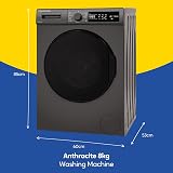Russell Hobbs Freestanding Washing Machine 8kg 1400 rpm 15 Programmes view 2