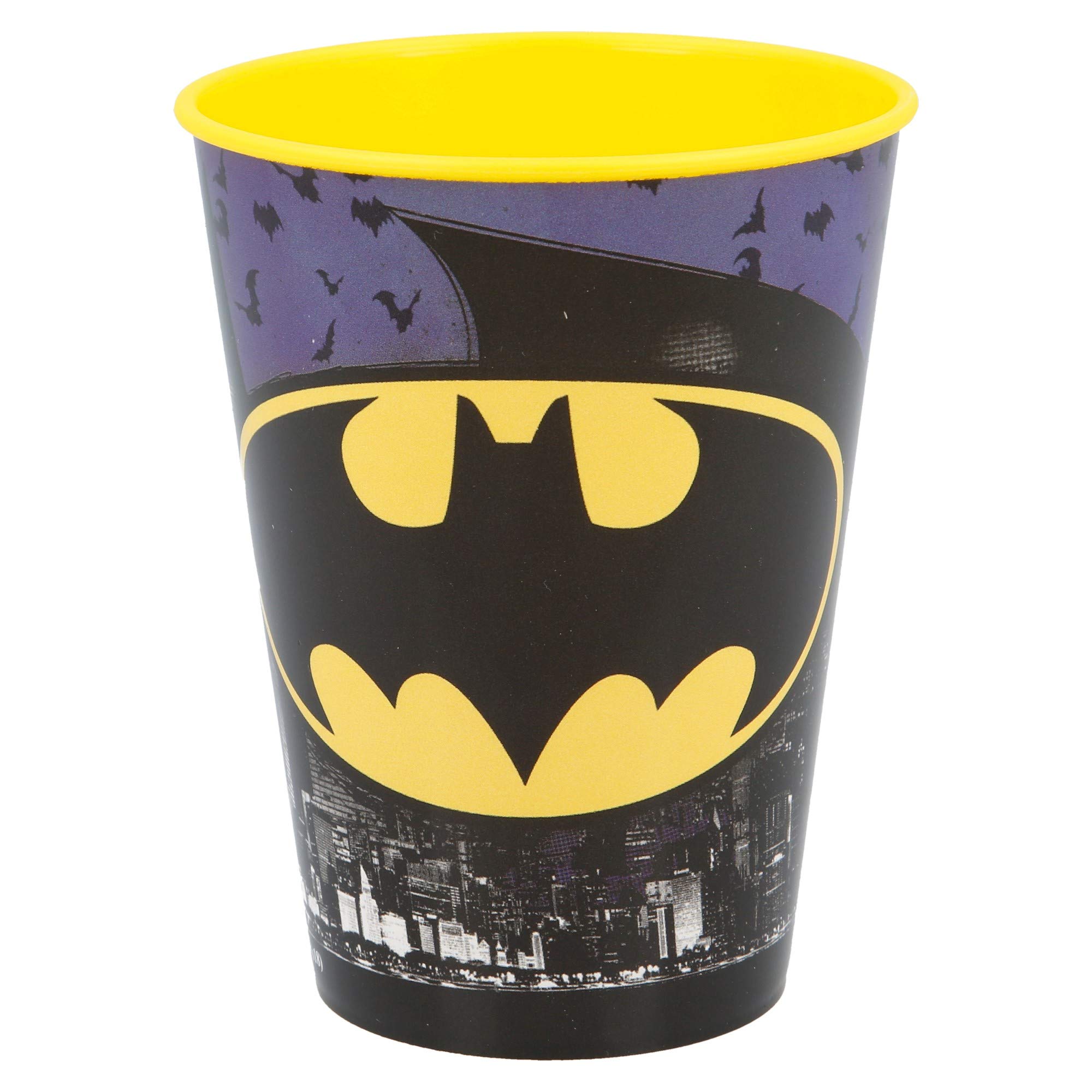 STOR Reusable BPA-Free Kids’ Plastic Cup 260 ML | Batman Symbol