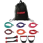 Lifeline Fitness Variable Resistance Trainer Kit - Adjustable Resistance Bands for Working Out - Home Gym Exercise Bands with Door Anchor, Carry Bag, 5ft. Bands and Triple Grip Handles