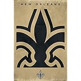 NFL New Orleans Saints - Logo 25 Wall Poster, 34L" x 22.4W", Unframed Version