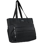 NISHEL Travel Puffy Tote Bag For Women, Ultra-Lightweight Large Tote Purse For Office Day And a Short Weekend Getaway