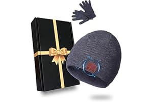 Bosweety Bluetooth Beanie Hat with Headphones - Unisex Knit Music Hats with Built-in Stereo Speaker for Skiing, for Men/Women