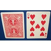 Red Back Bicycle Playing Card Force Deck (Hearts, 9)