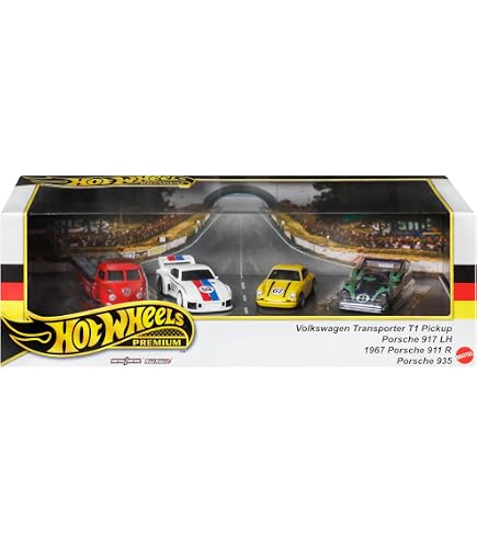 Hobby Store xe mô hình Hot Wheels Premium Pack 2 Porsche 962 (Hàng độc
