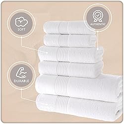 MAURA Basics Bath Towel Sets for Bathroom with